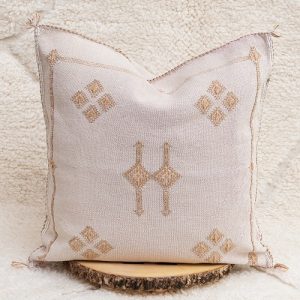 Cactus silk pillow baby pink